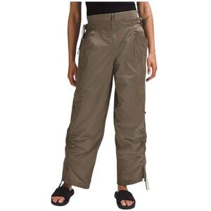 Lululemon Womens Cinchable Wide-Leg High-Rise Pant, Nomad, Water Repellent, 4